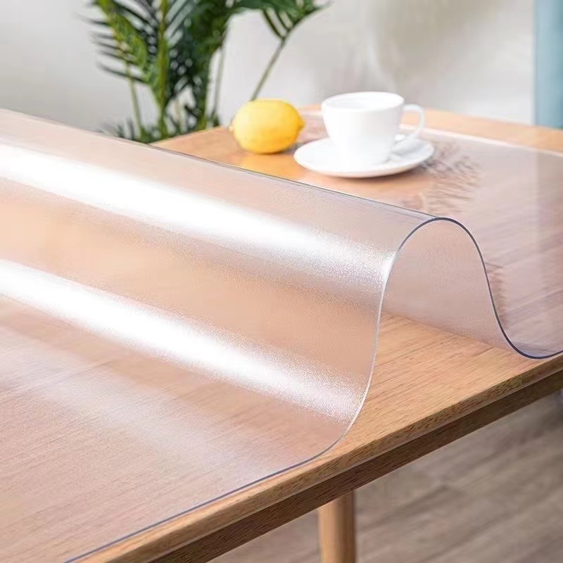Soft Glass Table Mat 3.0 MM PVC Transparent Tablecloth Waterproof Rectangular Table Cover Pad Kitchen Oil-Proof Table Mat
