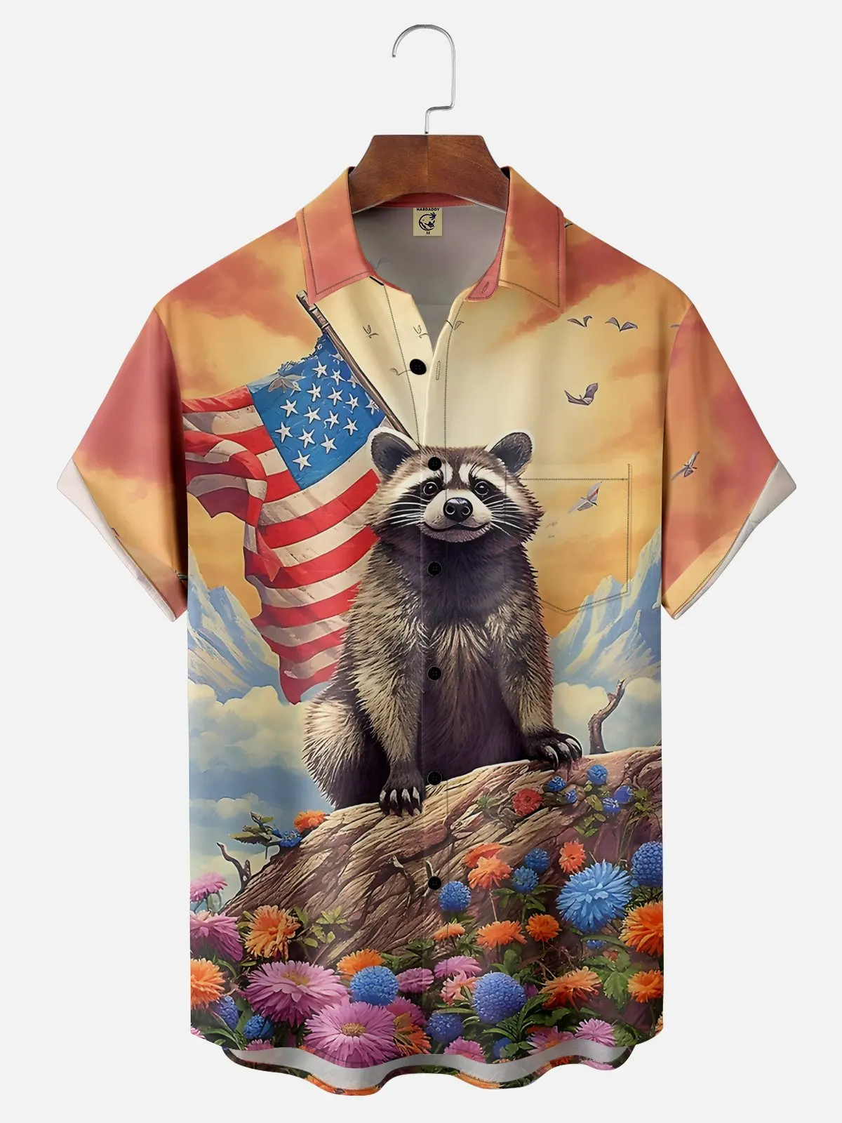 เสื้อเชิ้ตผู้ชายลายกราฟิกสัตว์การ์ตูนแขนสั้นแห้งเร็วพิมพ์ลาย3D เสื้อผ้าผู้ชายเสื้อแฟชั่นแนวสตรีทฤดูร้อน