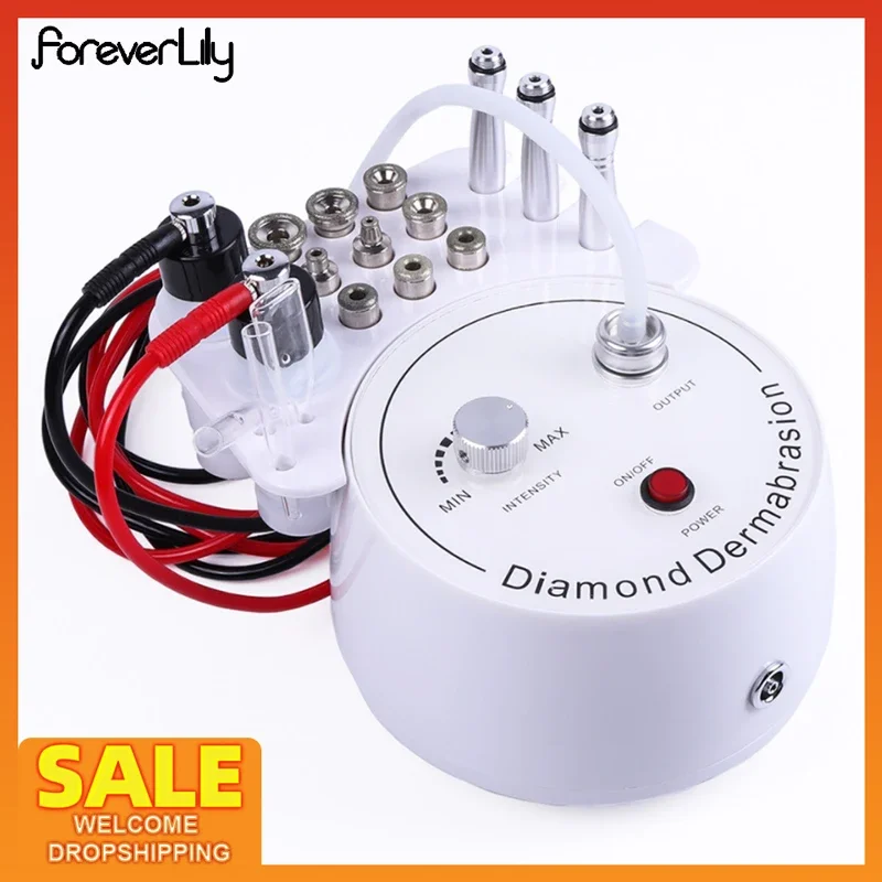 3 In1 Kim Cương Vi Hạt Dermabrasion Máy Xịt Nước Tẩy Tế Bào Chết Máy Làm Đẹp Xóa Nhăn Mặt Bong Tróc Dụng Cụ