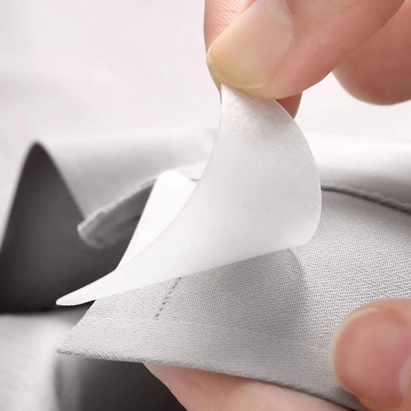 Stehkragen-Shaper-Aufkleber, selbstklebend, Anti-Curl-Kragen, verhindert Verformung, Poloshirts, Formungspflaster, verhindert Rollen, feste Pads