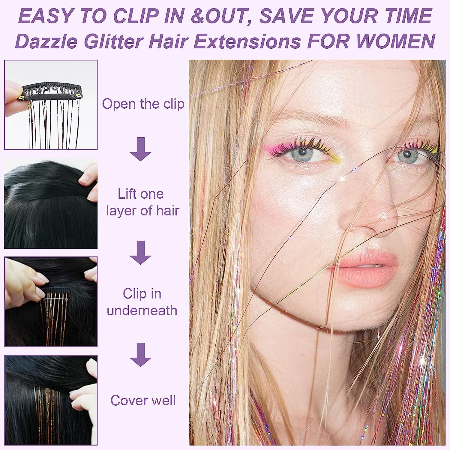 6 шт., термостойкие зажимы для волос