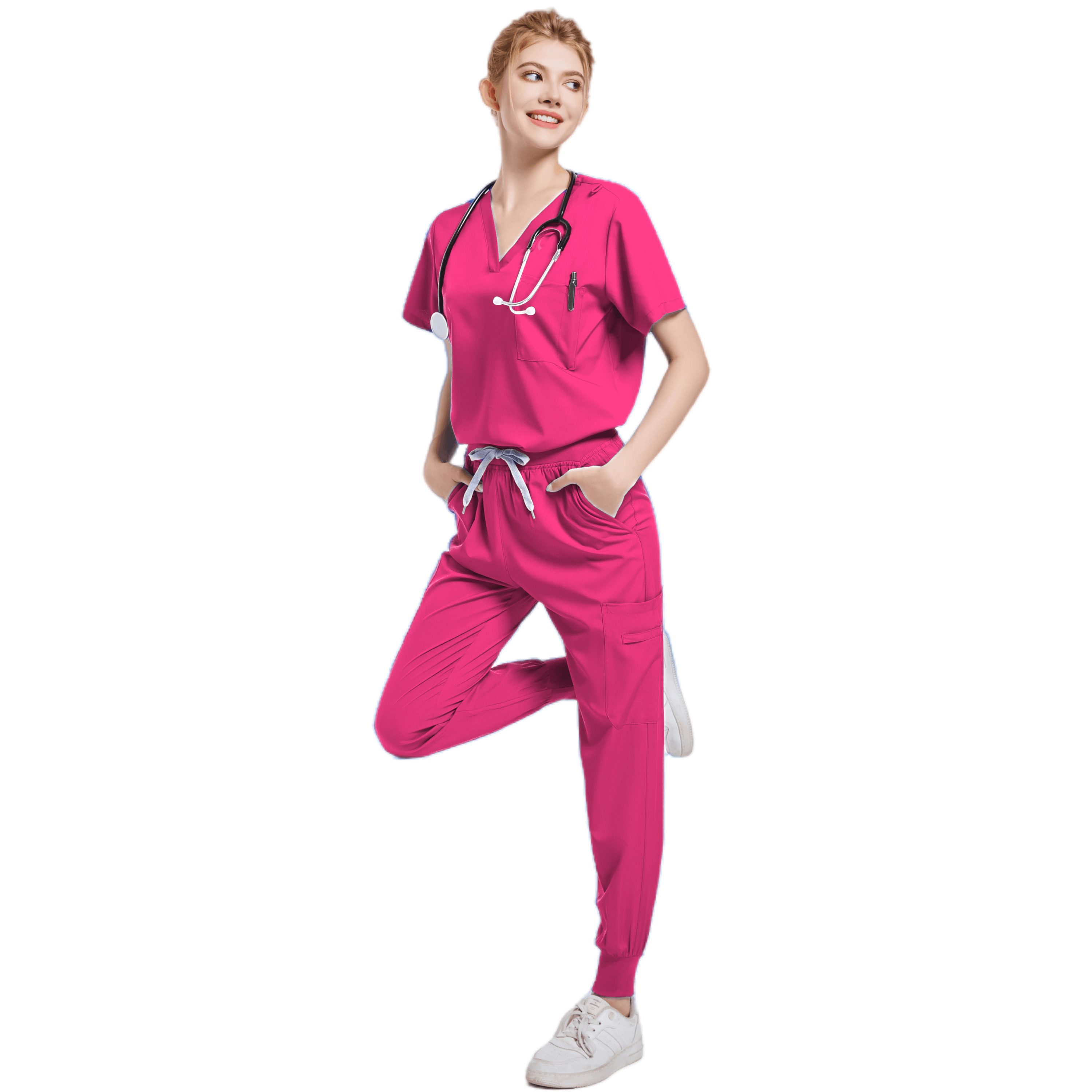 Handwashing Clothe Split Suit Short Sleeved Hand Brushing Pet Dentist Nurse Work Clothes Men Medical Care Clothes Nurse Uniform
