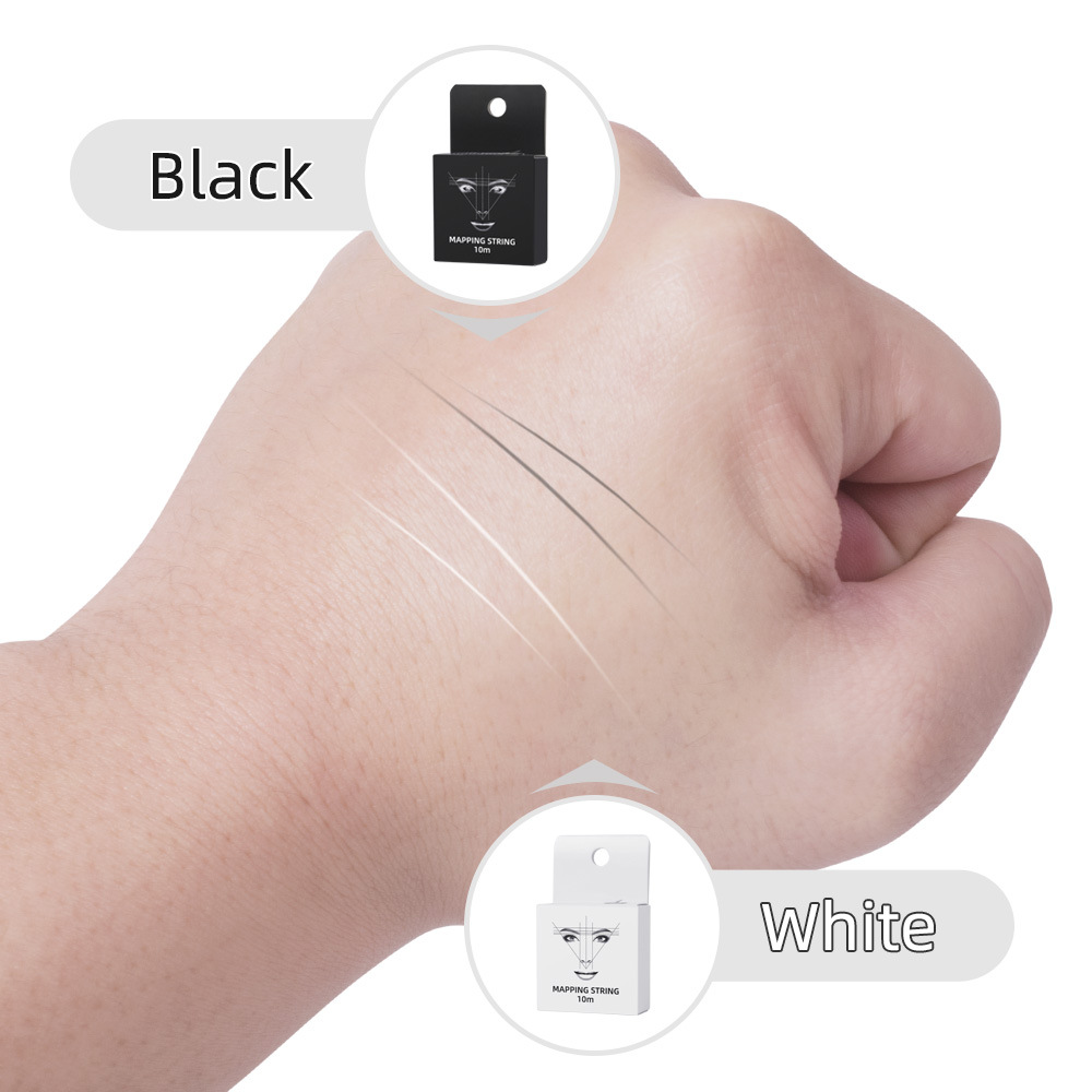 Przyrząd do tatuażu brwi, marker do brwi, sznurek do tatuażu brwi, linijka do brwi z tuszem, linia do mapowania pozycji, pudełko do oznaczania symetrycznych brwi.