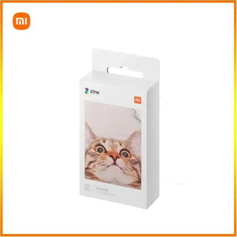Xiaomi-Mini imprimante photo de poche ZINK, papier d'impression photo auto-adhésif, 3 pouces, original, 100%, 50 feuilles
