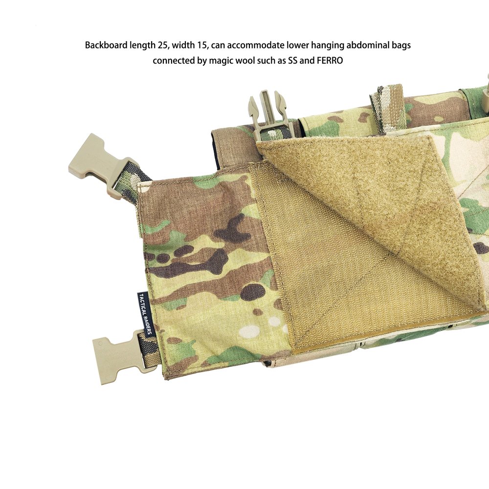 Patrulha tática de reconhecimento leve cuádrupla pendurada no peito 7,62/5,56/5,45