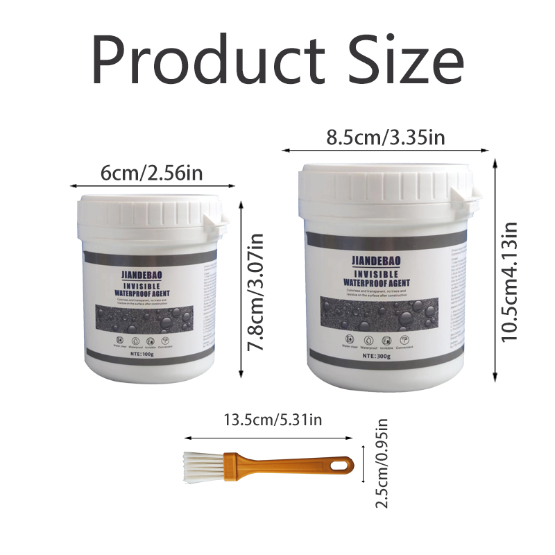 100g/300g Agente impermeabile invisibile Rivestimento sigillante trasparente Sigillante senza perdite Strumento di riparazione per WC domestico