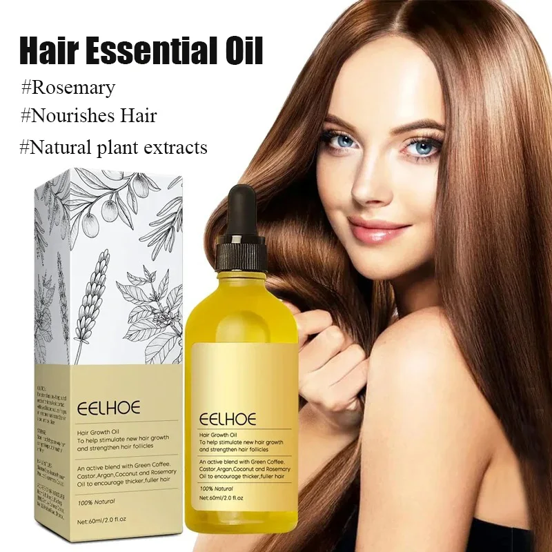 60ml Rozemarijn Dicht Haar Essentiële Olie Reparaties Haarschade Voorkomen Haaruitval Verzachten Haar Versterken Haarwortels Nourishe Haarolie