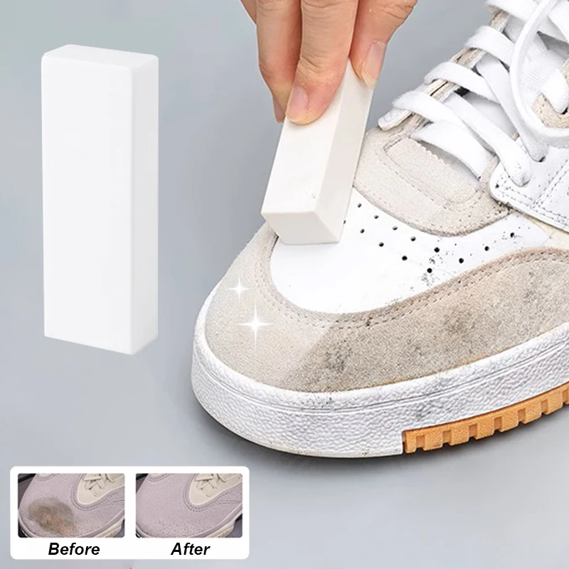 Borrador de limpieza de zapatos de gamuza y zapatillas, cuidado de zapatos de cuero mate, blanqueamiento, revitalizador de cuero de terciopelo y herramienta eliminadora de manchas