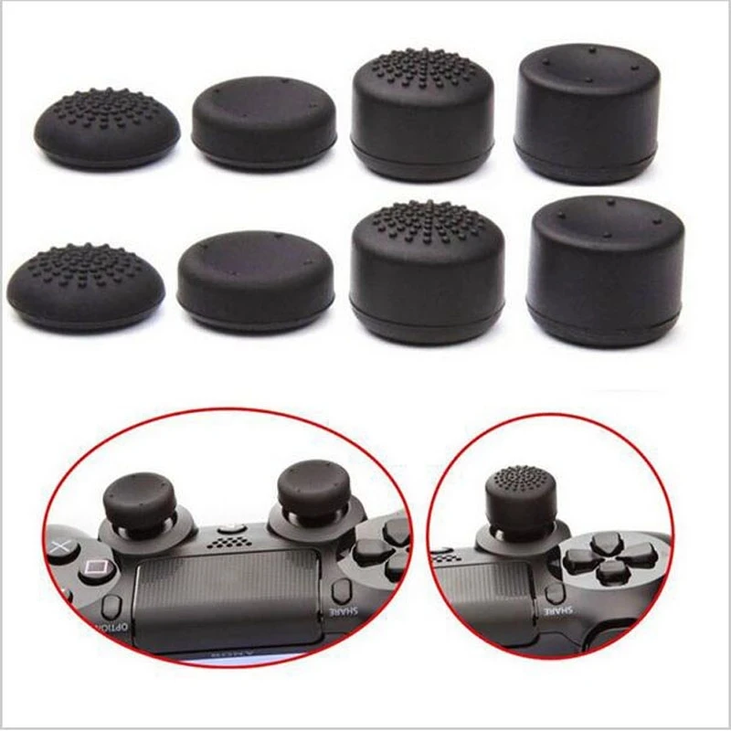 Universal Silicone Analógico Stick Grip Caps, Joystick Gamepad, Polegar Grips Acessórios, Fit para PS4, PS5, Switch Pro, Xbox Controller, 8Pcs