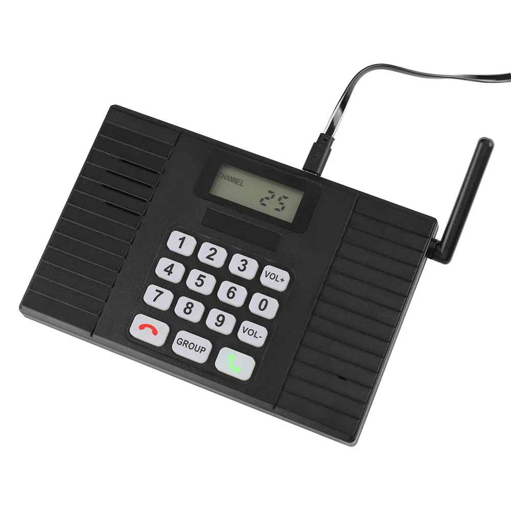 Sistema de intercomunicación inalámbrico Manos libres 3000 metros Sistema de intercomunicación de comunicación bidireccional en tiempo real para hotel de oficina en casa
