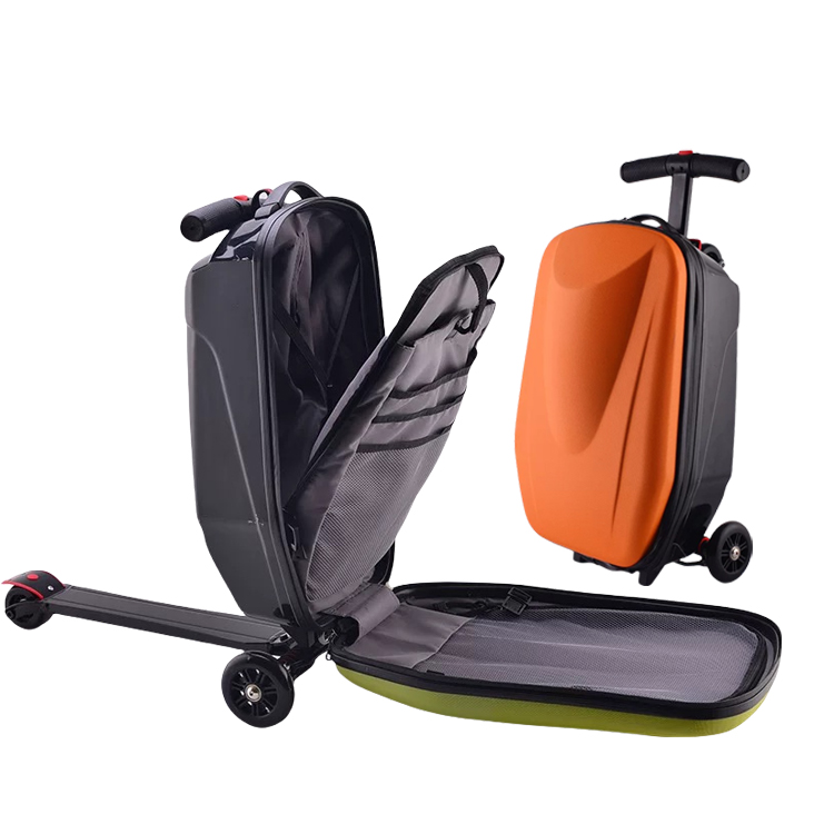 NEU Lazy Skateboard Trolley Koffer Travel Carry On Rollgepäck Roller Koffer Praktisches Multifunktions-Reisegepäck