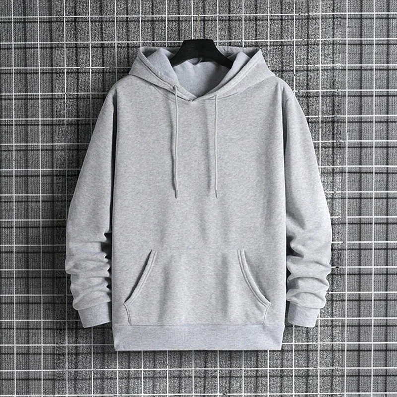 2025 herbst/winter Neue Ankunft männer Hoodie Hohe Qualität Einfarbig Mit Kapuze Sweatshirt Männlich Hause Outdoor Casual mode Pullover