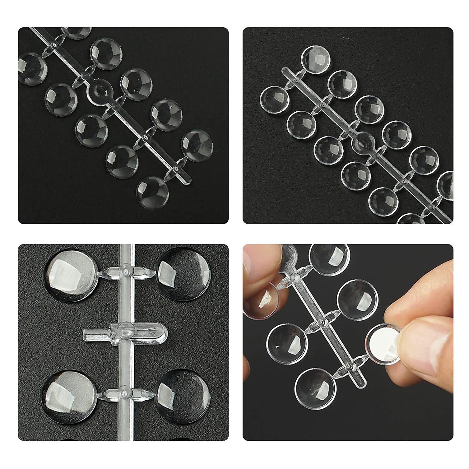 120/24pcs Nail Polish Display Nail Color Chart Table With Stickers UV/Gel/Polish Nail Capsule Gel Tips Display Showing Shelf