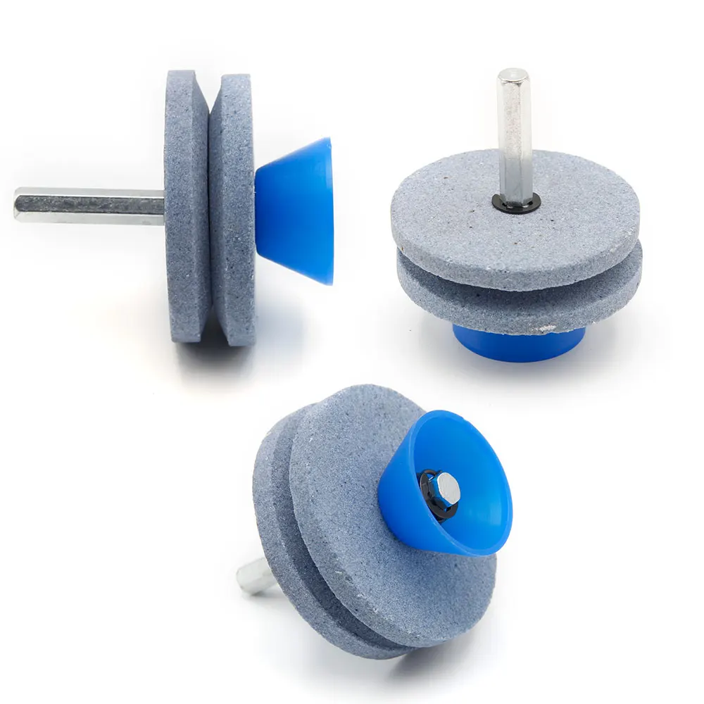 หินเจียรมีดไฟฟ้า Sharpener Wind Power เครื่องตัดหญ้าสวมมีด Sharpener หัวบดเครื่องมือ