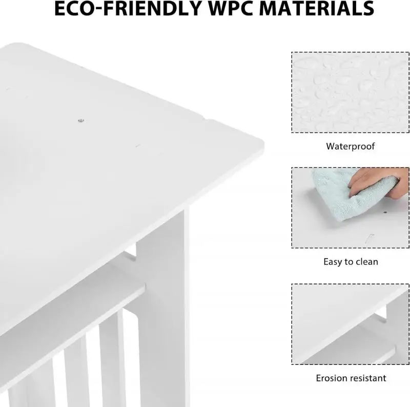 Double Layers Night Stand Bedroom Bedside Table Protable Bed table Simple Living Room Cabinet Sofa Side Table With Storage Shelf