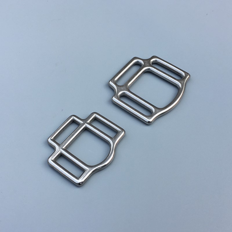 Accesorios de brida con hebilla de acero inoxidable, 3 ranuras, hebilla Halter para caballos, herrajes para caballos de 20mm y 26mm