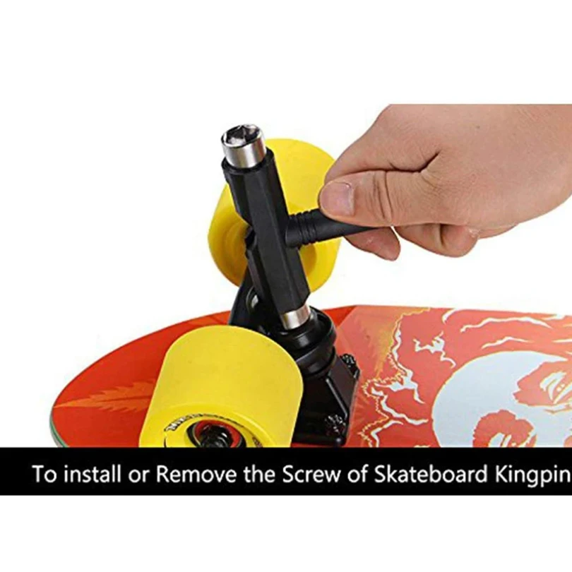 T Shape Skateboard Wrench Professional T Type Allen Key Longboard Skateboard Tools Board Roller Skate Wrench Tools Parts