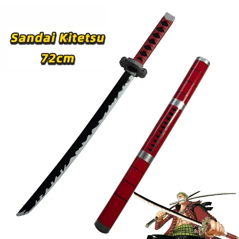 72cm anime cosplay roronoa zoro katana espada pu wado ichimonji espada role play aki mizu samurai arma festa brinquedo espada