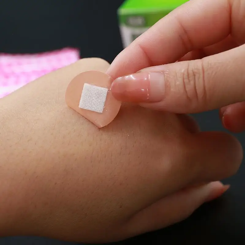 子供用の使い捨てミニ丸ステッカー,医療用包帯ステッカー,石膏,100個