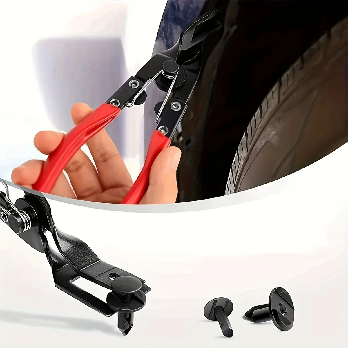 Fastener Remover รถ Trim Rivet Removal Pry เครื่องมือชุดซ่อมสําหรับยานยนต์แผงประตู,เบาะ,แดชบอร์ด,ตัวยึดพลาสติก