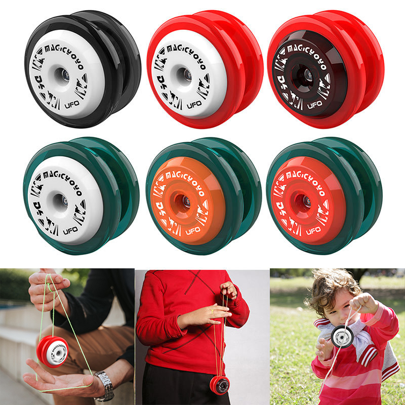 ロープベアリング付き自動リターン4 uofo,部品,プラスチックyoyoボール,プロのループyo,初心者向け