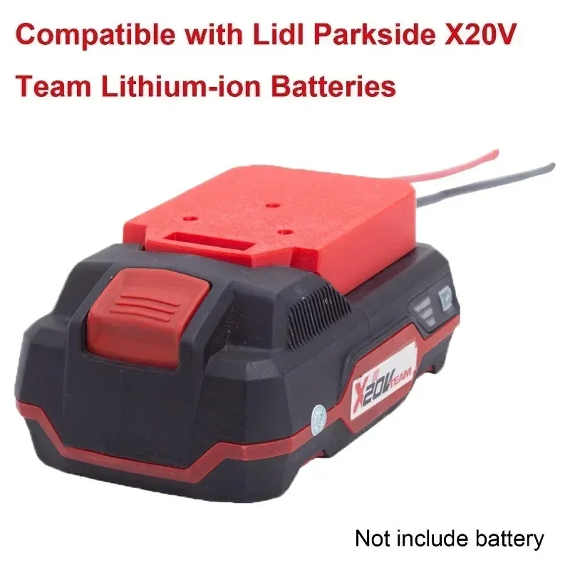 Адаптер «сделай сам» для Lidl Parkside X20V, адаптер для литий-ионного аккумулятора, разъем для выступлений, адаптер «сделай сам» 14AWG для фойевых машин, автомобилей