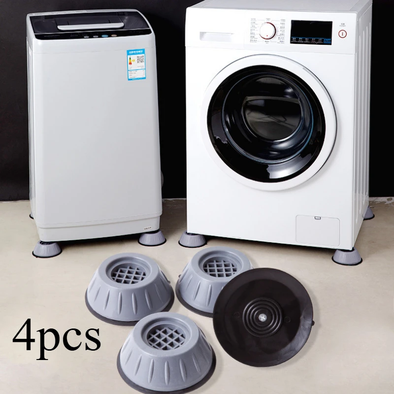 4Pcs Anti Vibration Feet Pads Waterproof Legs Slipstop Silent Skid Raiser Mat Washing Machine Support Dampers Stand Furniture