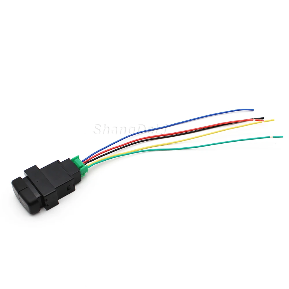 DC12V para Mitsubishi Pajero Triton ASX Lancer luz LED roja doble interruptor de luz antiniebla delantera trasera botón de encendido y apagado