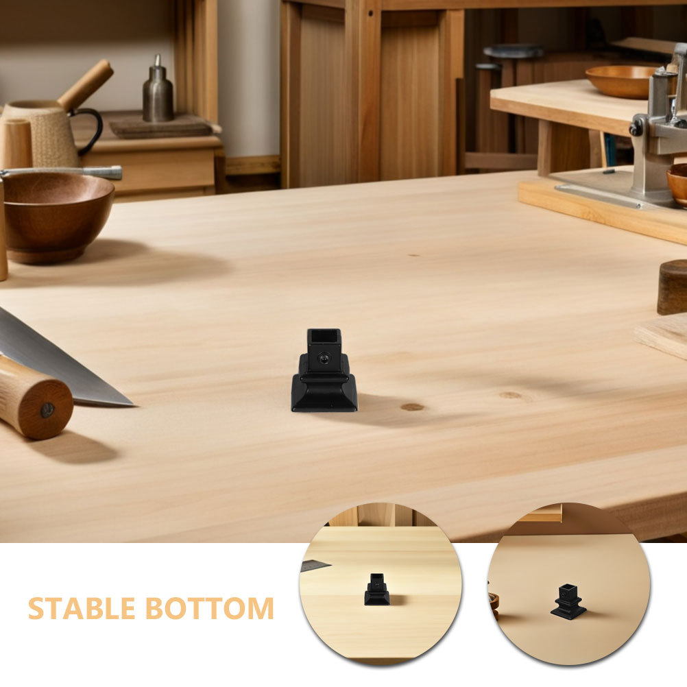 2pcs Stair Handrail Accessories Heavy Duty Iron Baluster Support Collars For Deck Railing Post Base Cover Staircase Repair Mount