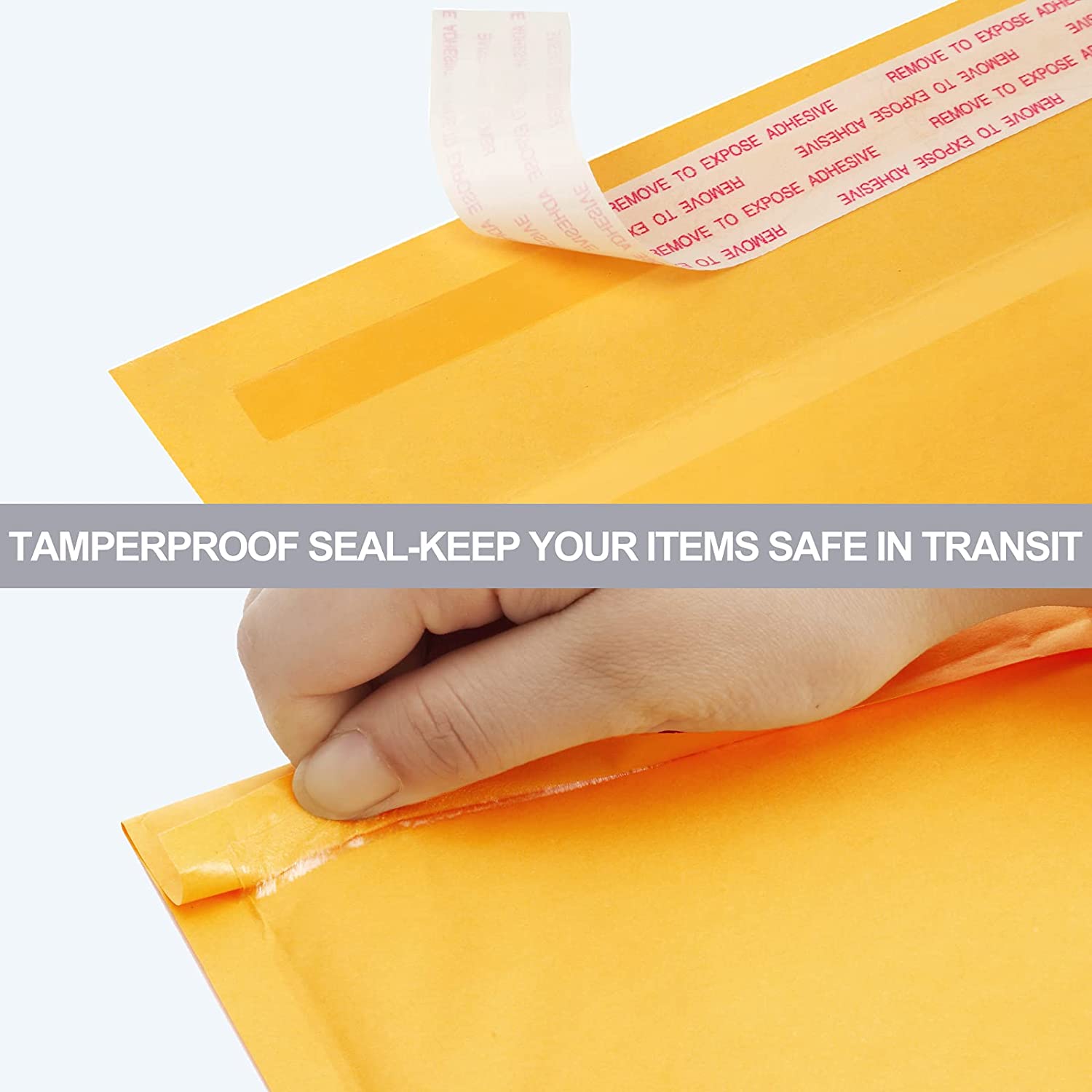50PCS กระดาษคราฟท์ฟองซองเบาะ Mailers การจัดส่งซองจดหมาย Self Seal การจัดส่งบรรจุภัณฑ์ Courier กระเป๋า
