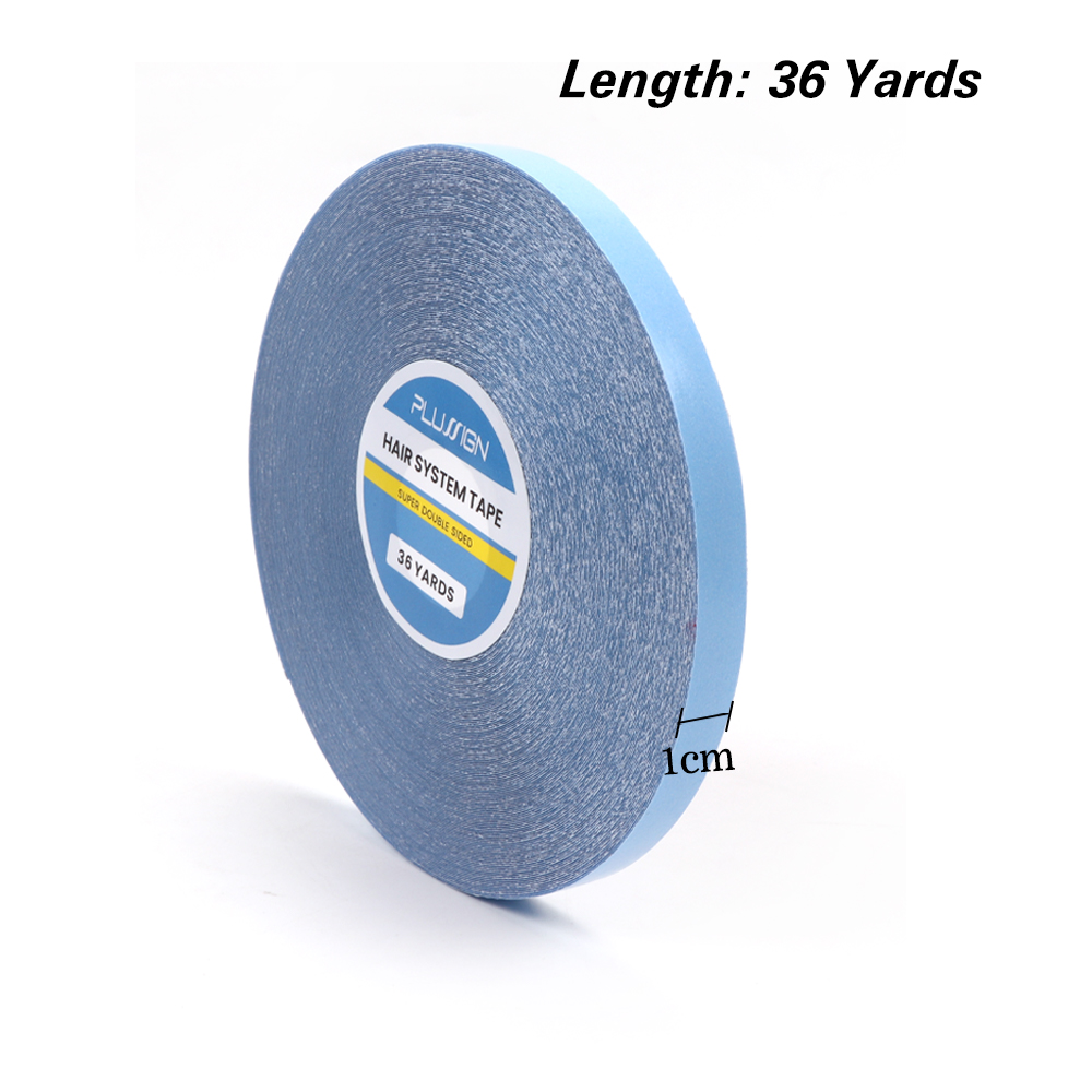 36 jardas/rolo fita do sistema de cabelo para extensões de cabelo sem brilho ligação dupla face peruca dianteira do laço fita adesiva substituir fita