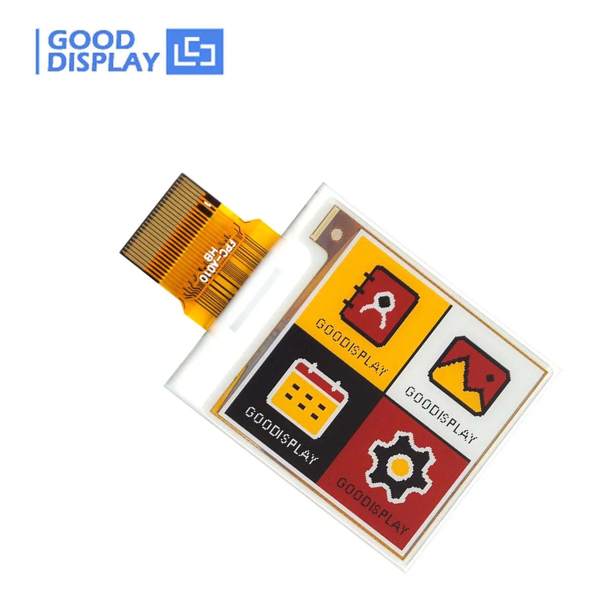 1.54'' 4-color Multi-color E-Paper Display, black, white, yellow and red Eink 152x152, GDEY0154F51