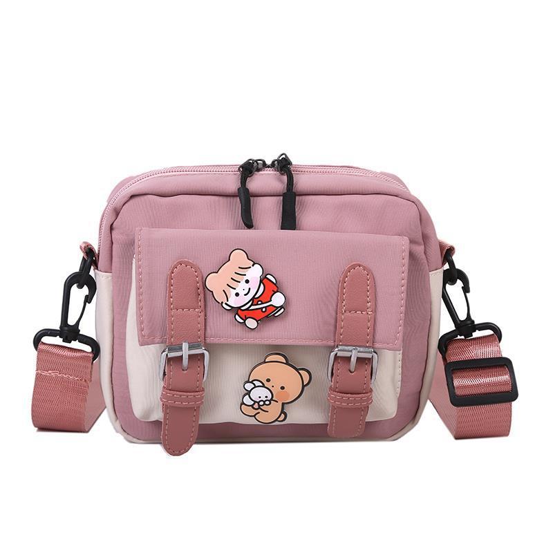 Bolsa de ombro de lona estilo coreano para mulheres nova moda feminina crossbody
