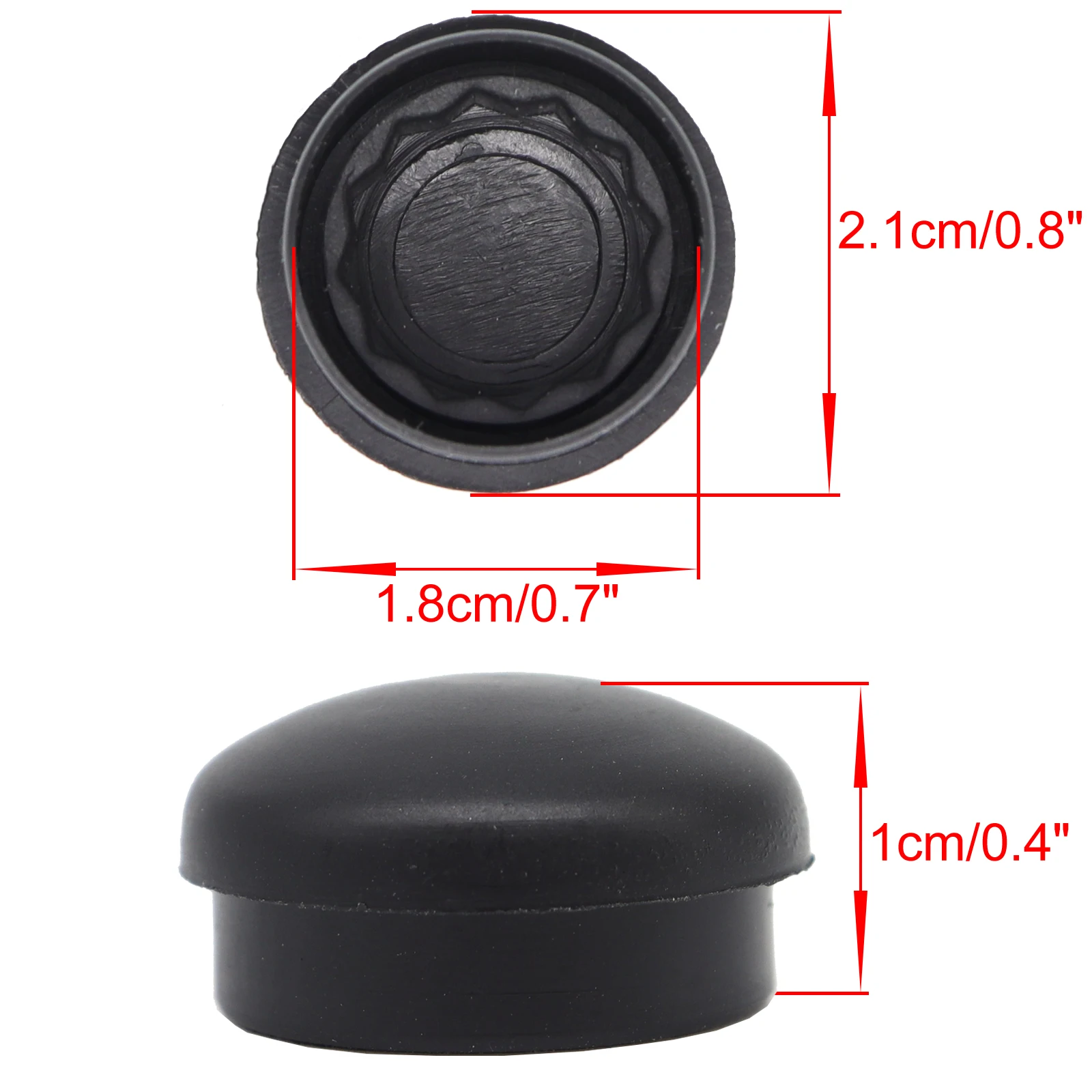 Para Audi A4 B5 B6 B7 B8 B9 1995 - 2019 A8 D3 Q7 4L A6 C4 C5 C6 C7 brazo del limpiaparabrisas delantero del coche tapa de tuerca de tornillo cubierta basculante