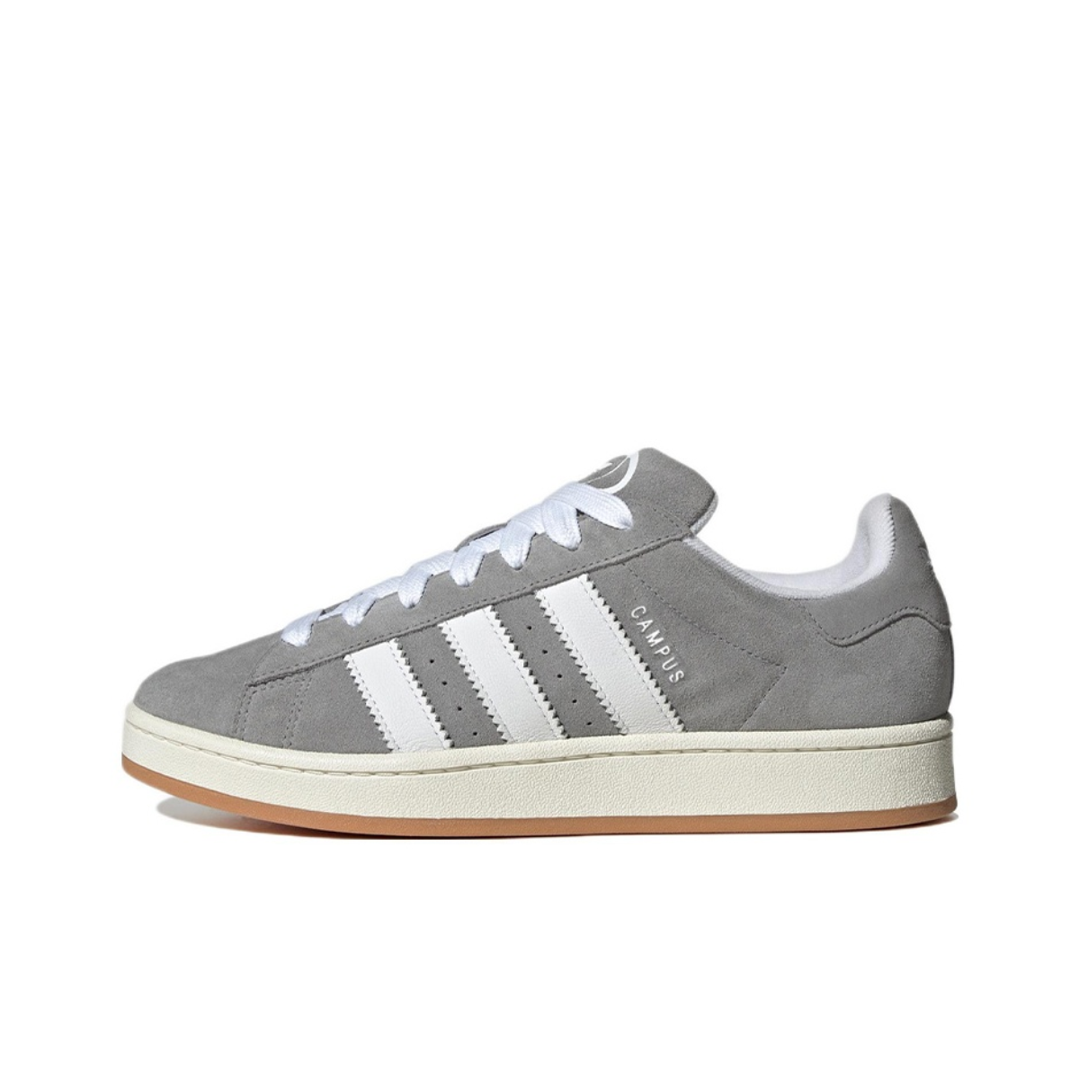 Adidas CAMPUS 00s Zapatos informales bajos para hombre y mujer, resistentes a la abrasión, antideslizantes, color gris y blanco