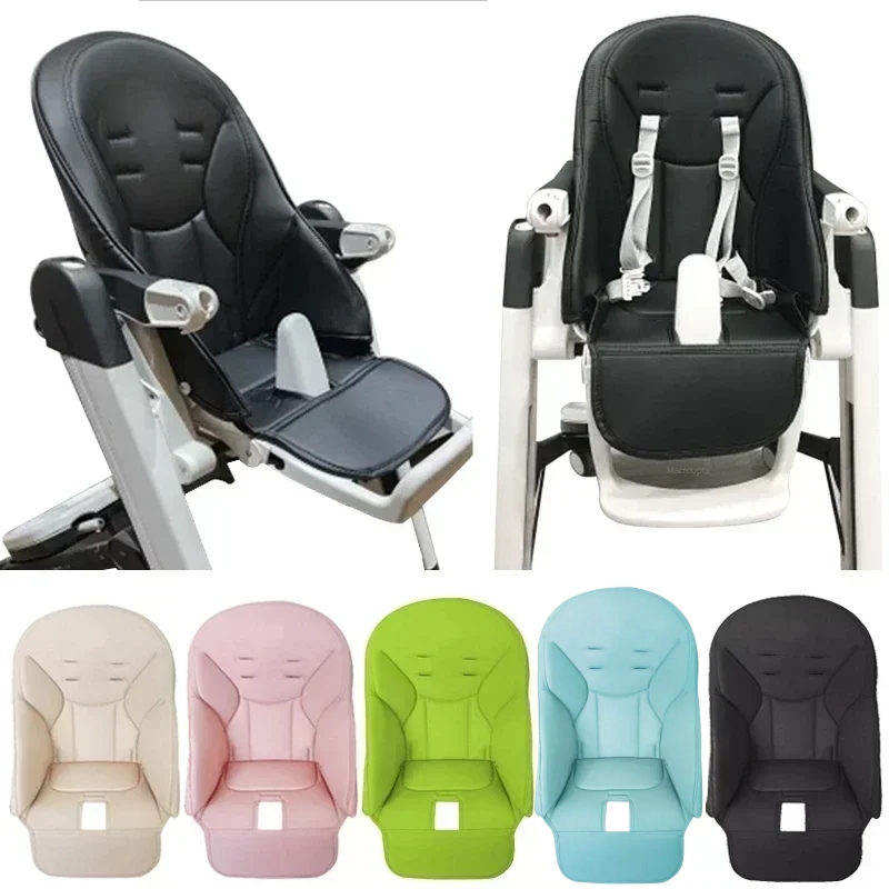 Esszimmerstuhlbezug, PU-Leder, Baby-Esszimmerstuhlbezug, weicher, multifunktionaler Sitzbezug mit Polsterung, bequem für Kinder