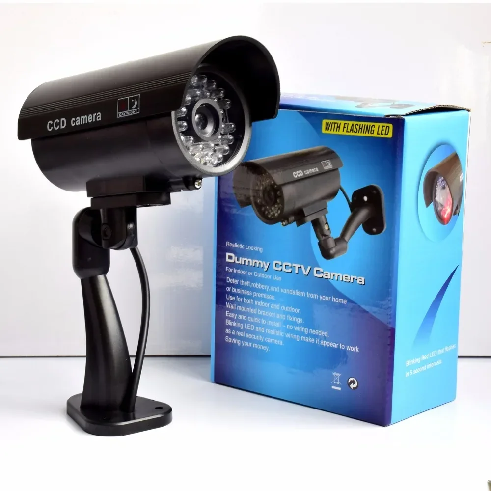 Simulazione Telecamera di sorveglianza Monitor falso con effetto deterrente per telecamera virtuale in stile pistola leggera