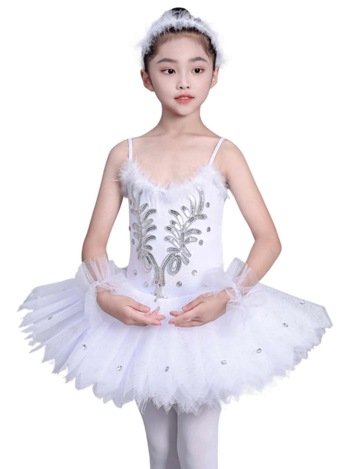กระโปรงบัลเล่ต์สีขาว Professional บัลเล่ต์ Tutu แพนเค้ก Tutu เด็ก Swan Dance เครื่องแต่งกาย Ballerina Party Dress ผู้ใหญ่ผู้หญิง