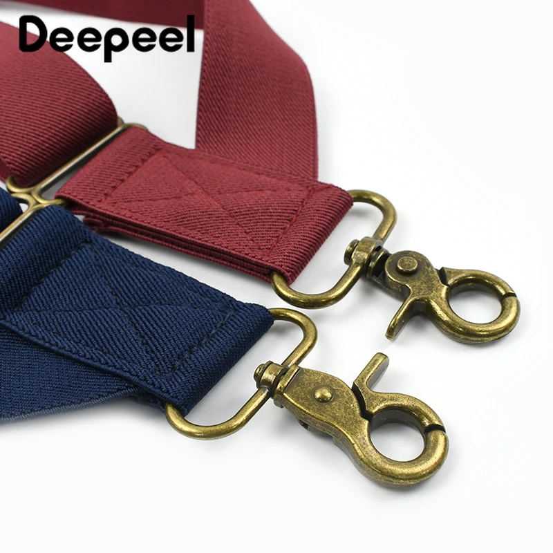 1Pc Deepeel 3,5 cm breed volwassen heren jarretel 2 clips verstelbare bandjes elastische bretels kostuum bretels harnas man voor broek