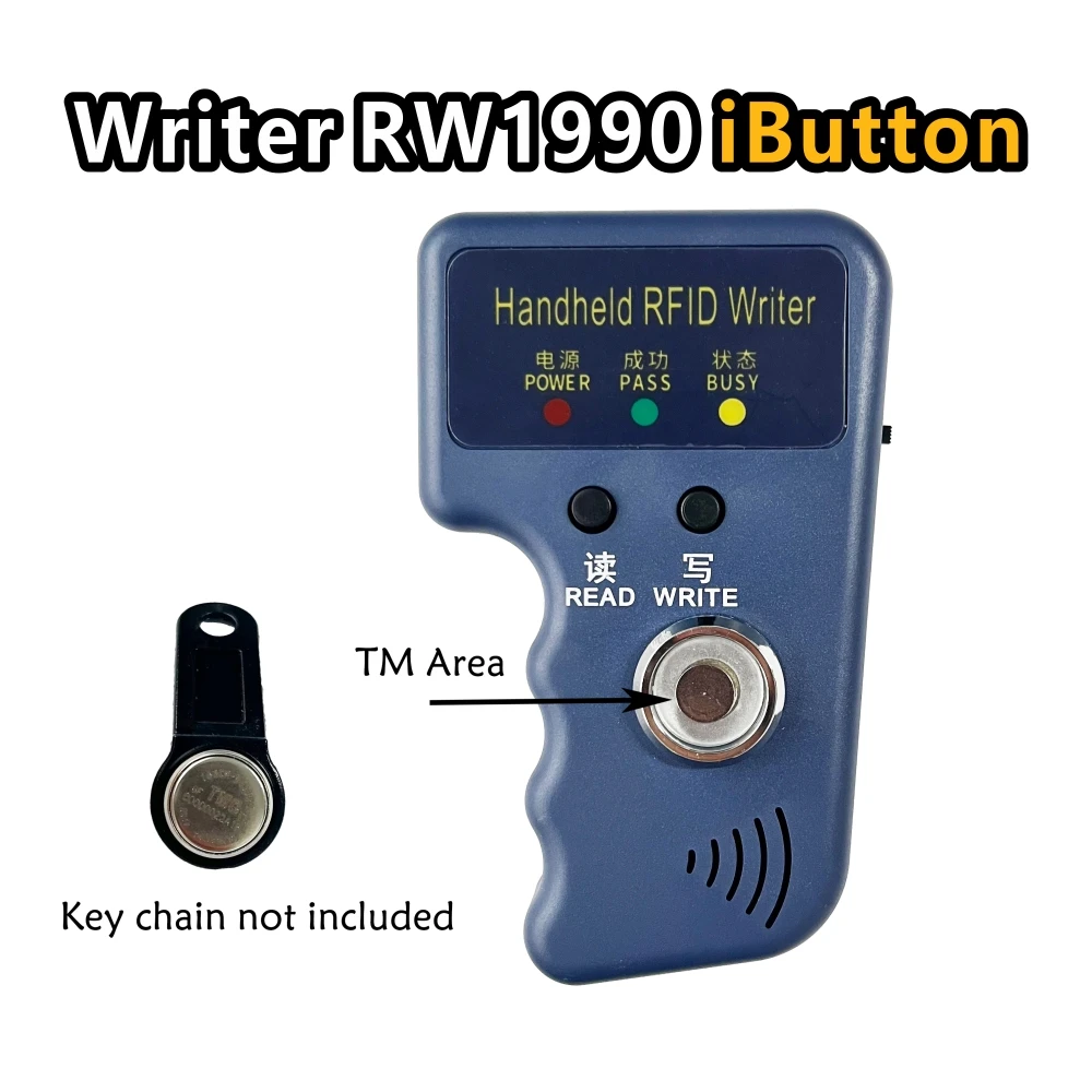 RW1990 TM Устройство Дублирования RFID Руководство 125 кГц T5577 EM4305 EM4100 Машина Для Записи Карт-брелоков DS-1990A I-Button