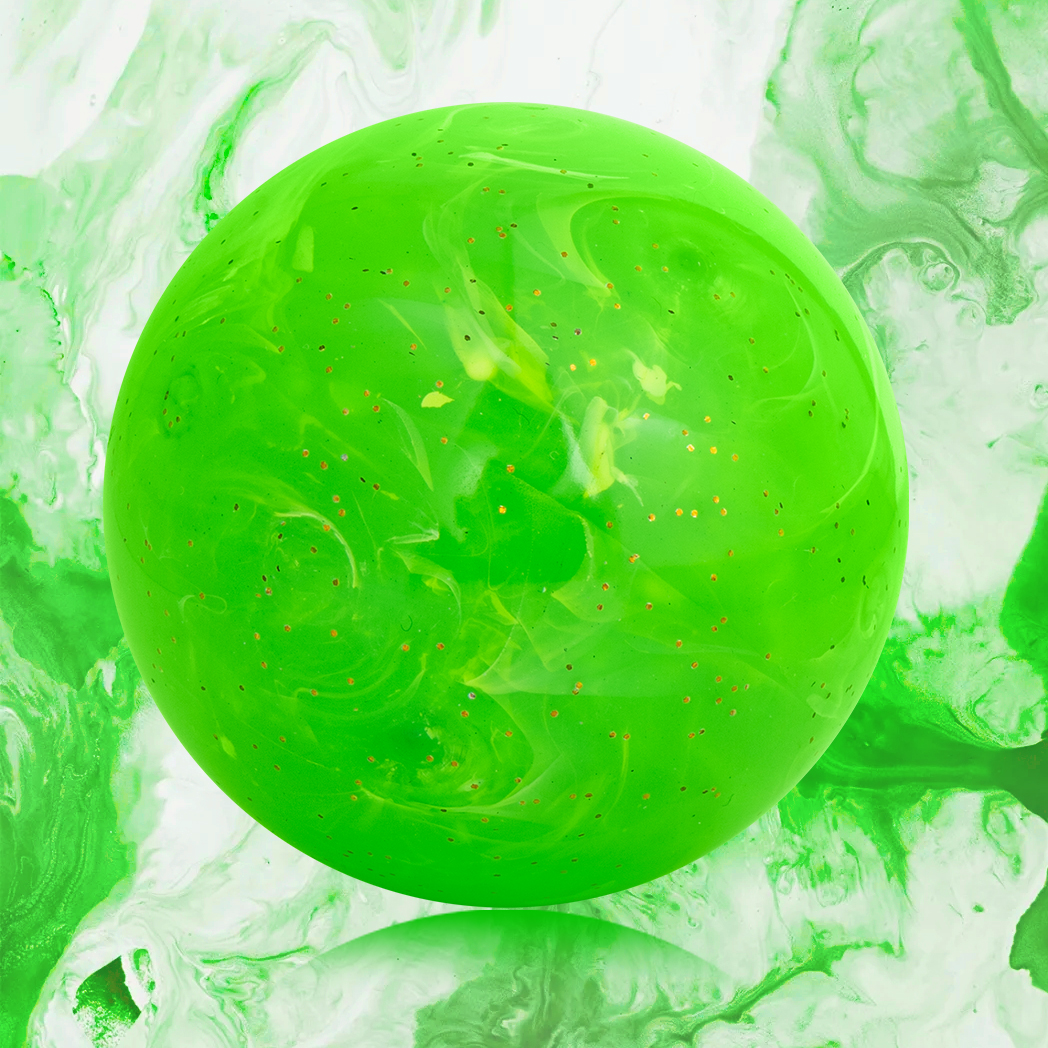 Balle de golf Caiton Premium Park – 60 mm/2,36 pouces, conception d'art fluide, rouge, bleu, vert, construction à 4 couches