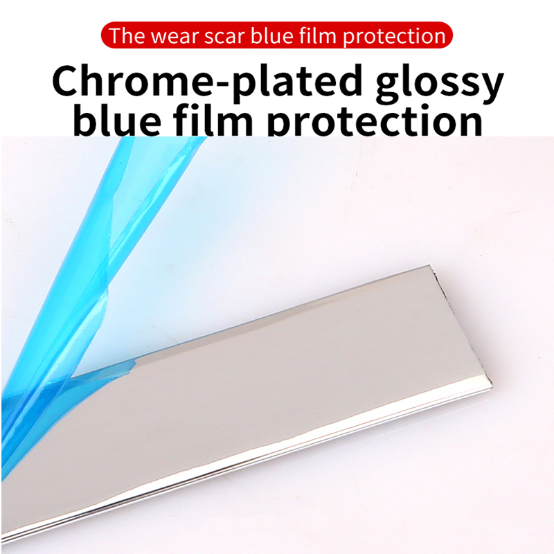 Auto Stickers Anti Kras Instaplijsten Protector Rubber Strip Koolstofvezel Auto Drempel Bescherming Bumper Film Sticker Auto Styling