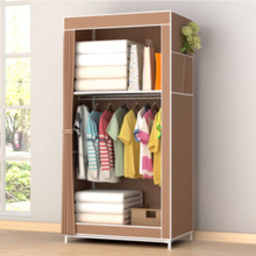 Simple Wardrobe Foldable Dustproof Storage Cabinet Household StudentS Bedroom Minimalist Wardrobes Non Woven Closet Organizer