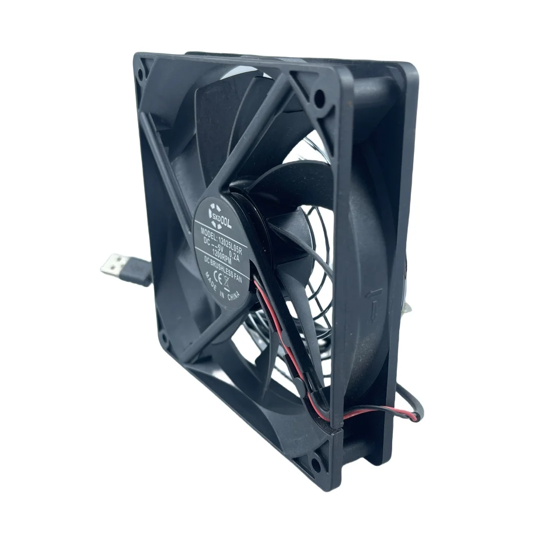 120x120x25mm 120mm 12cm DC 5V USB Power Cooling Case Fan voor Ontvanger DVR Xbox TV Box Router