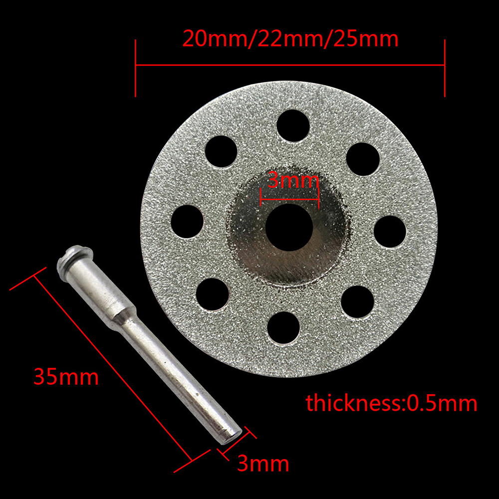 Abrasive Diamond Cutting Disc Set for Dremel Rotary Cutter Circular Saw Blade Grinding Wheels Disk with Mandrel Power Tools Kit