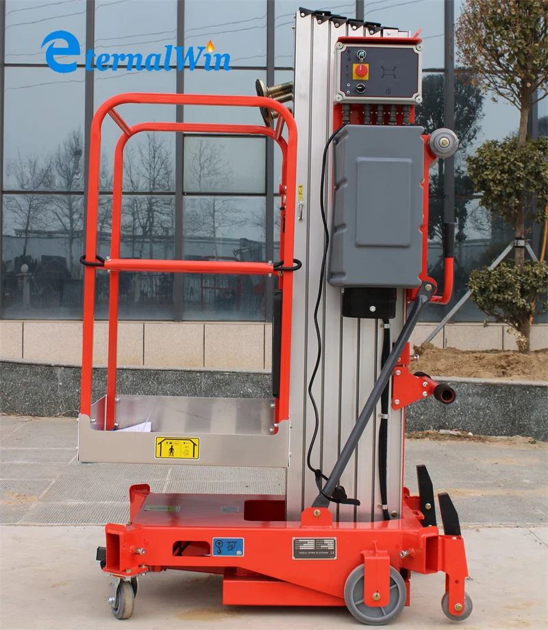 Tavolo elevatore uomo a colonna singola per lavoro aereo/piattaforma elevatrice/manlift idraulico