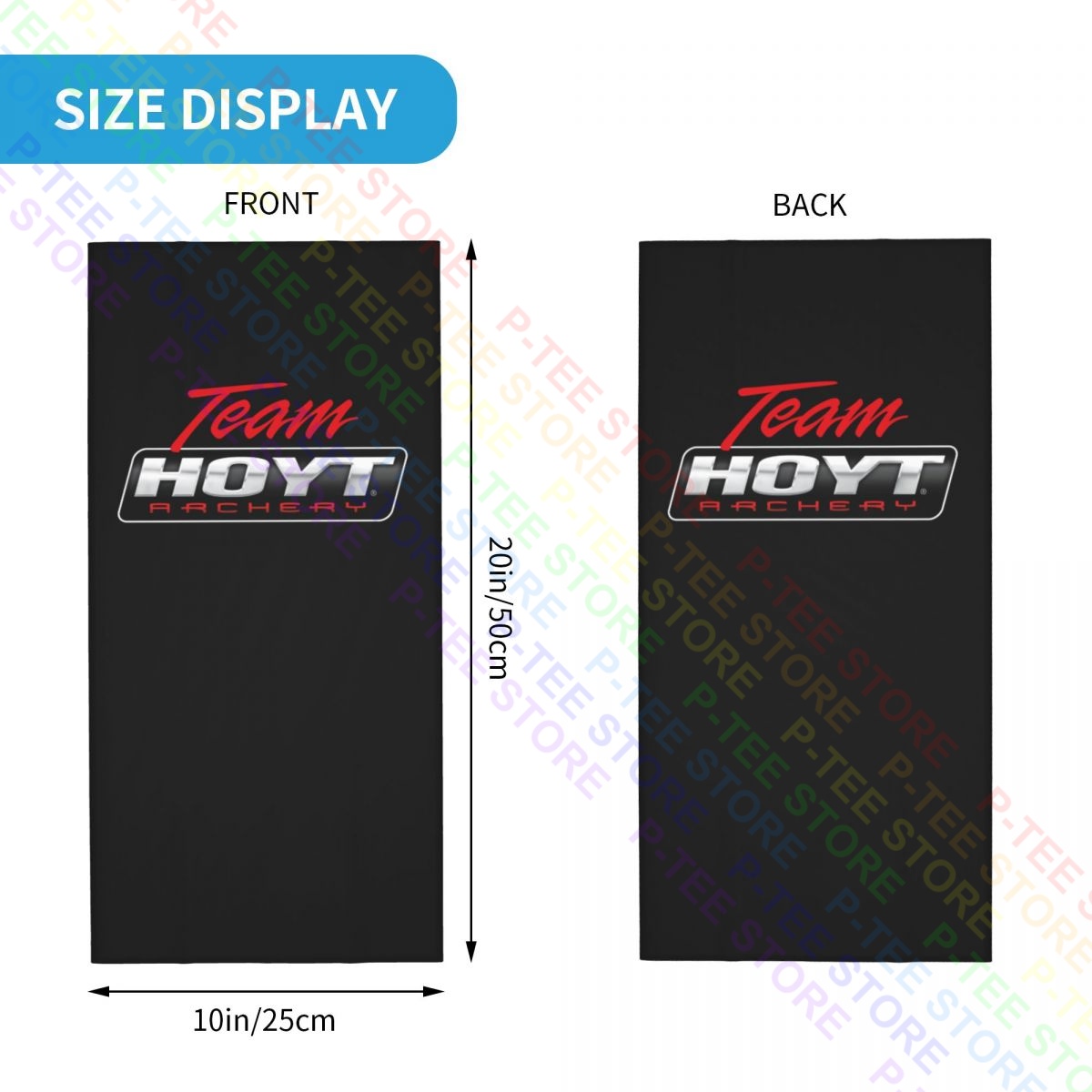Team Hoyt Logo de Tiro con Arco Symbol Hunting Hunter, polaina de cuello, bufanda, máscara facial, pesca Simple, transpirable