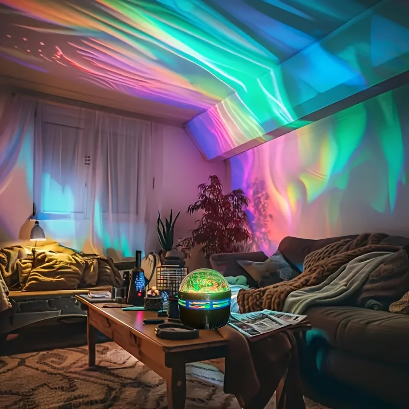 Lampka nocna LED Zdalne światło gwiaździstego nieba RGB Galaxy Starry Sky Light RGB 7 trybów Wtyczka USB do pokoju dziecięcego Dekoracja imprezowa Automatyczne obracanie