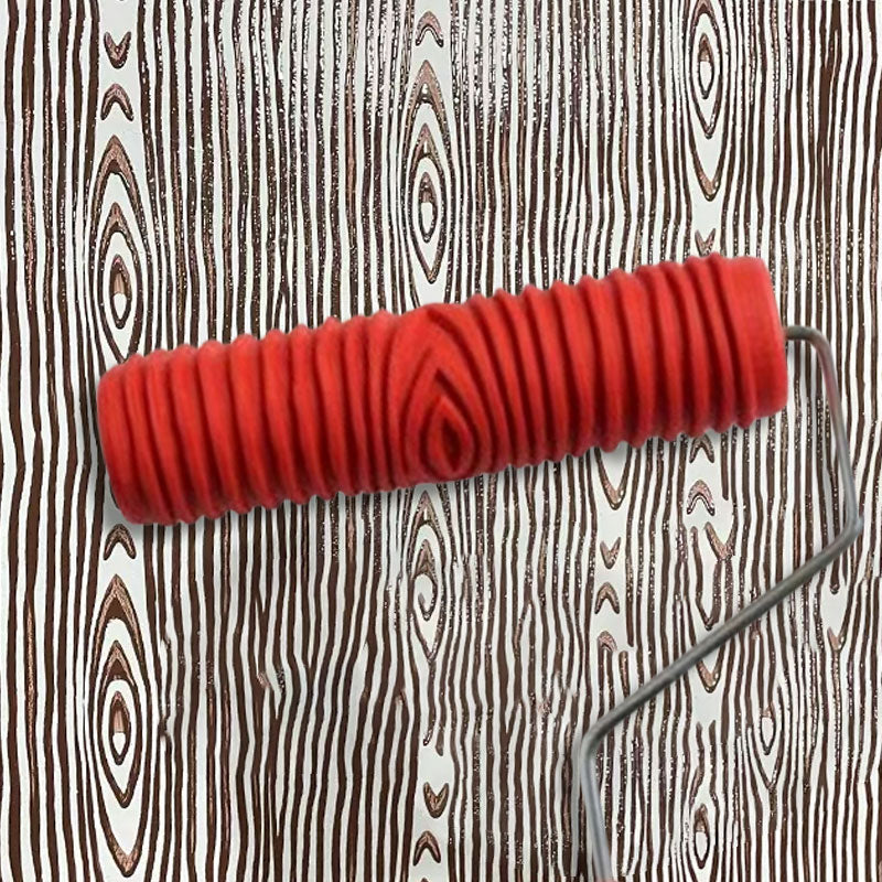 Patterned Paint Roller Brush for Wall Decoration Classic Brick Embossing Texture Rubber Roller