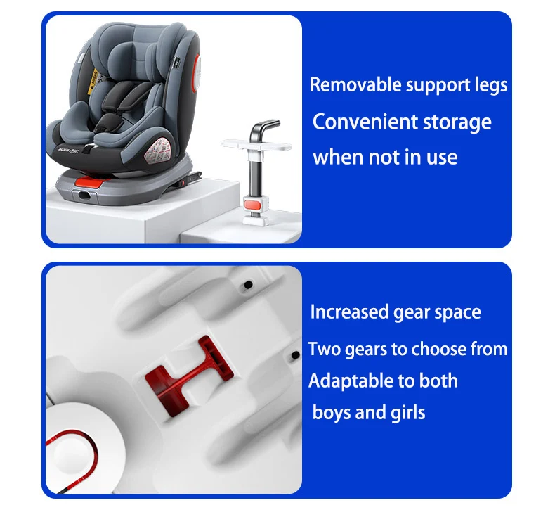 Sièges auto bébé pour sièges auto de sécurité enfant ECE R129 siège auto avec Isofix pour 0-12Y siège auto enfant Convertible 360 °   Giroir